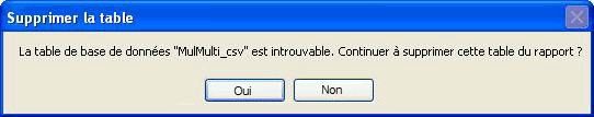 Supprimer la base de données